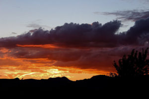 sunset in Marfa, TX