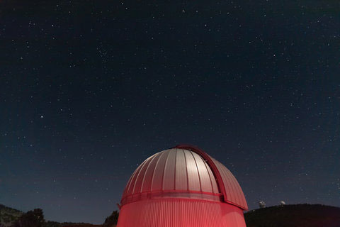 observatory exterior at night